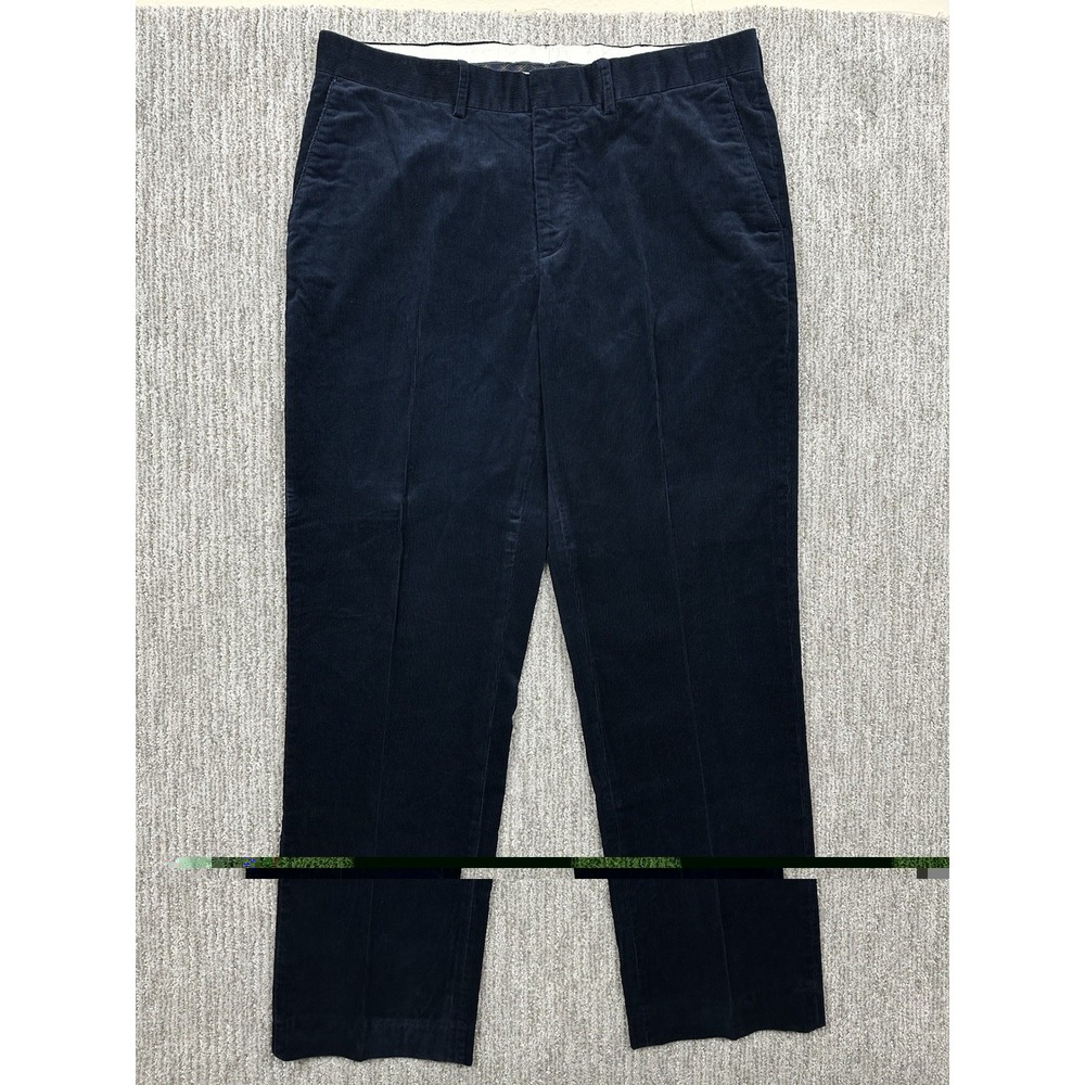 Vintage Polo Ralph Lauren Pants 38x33 Blue Corduroy Classic Preppy Fall Cotton
